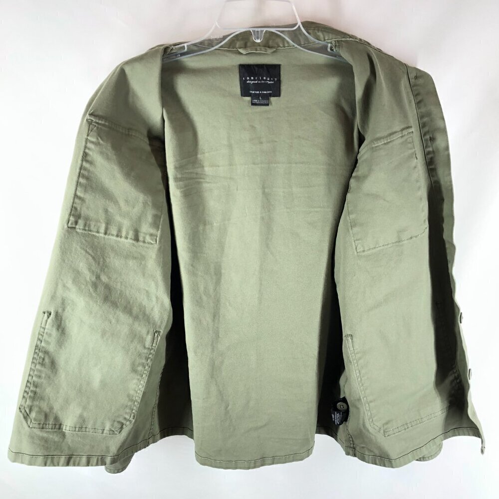 Sanctuary Army Green Jacket Size Large - Picture 4 of 6